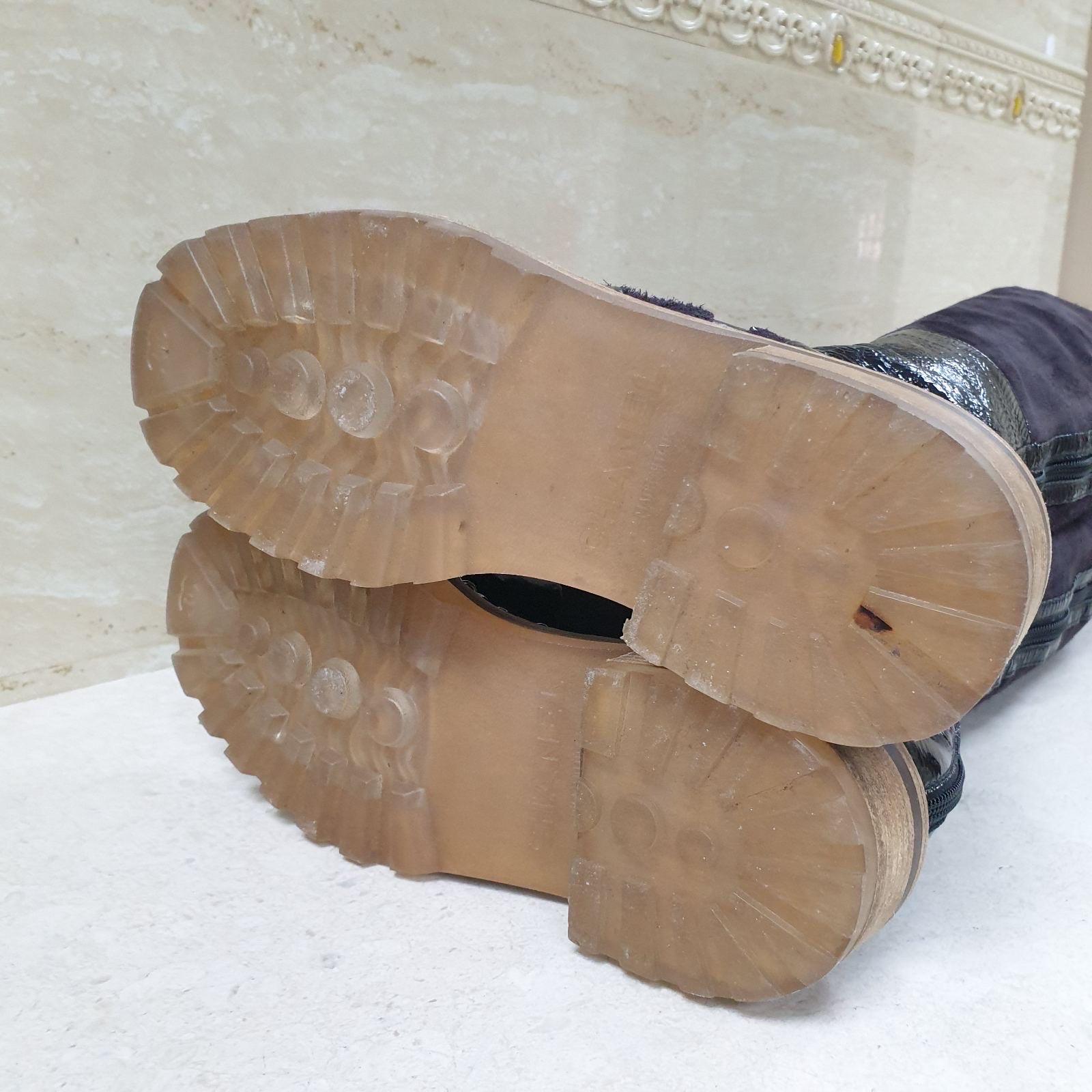 Chanel Paris - Bottes en daim noir au-dessus du genou - Salzburg 8