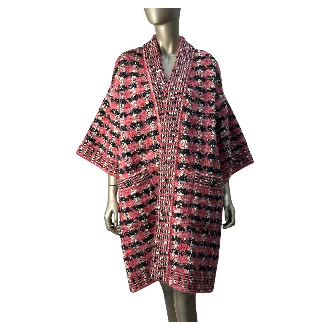 Chanel Paris/Salzburg Boucle Coat with CC Buttons - Sz 46