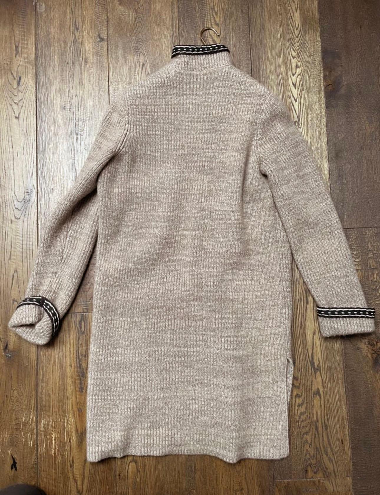 Chanel Paris / Salzburg Cashmere Cardi Coat with CC Dear Buttons 38 FR 2