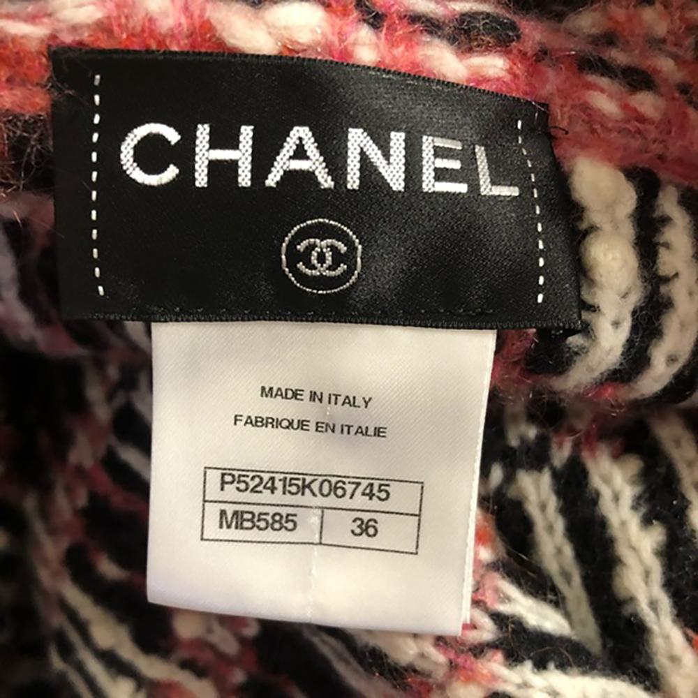 Chanel Paris / Salzburg CC entspannter Mantel mit Knöpfen 36 FR 3