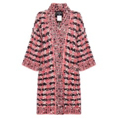 CHANEL París / Salzburgo Abrigo holgado con botones CC, talla 36 FR