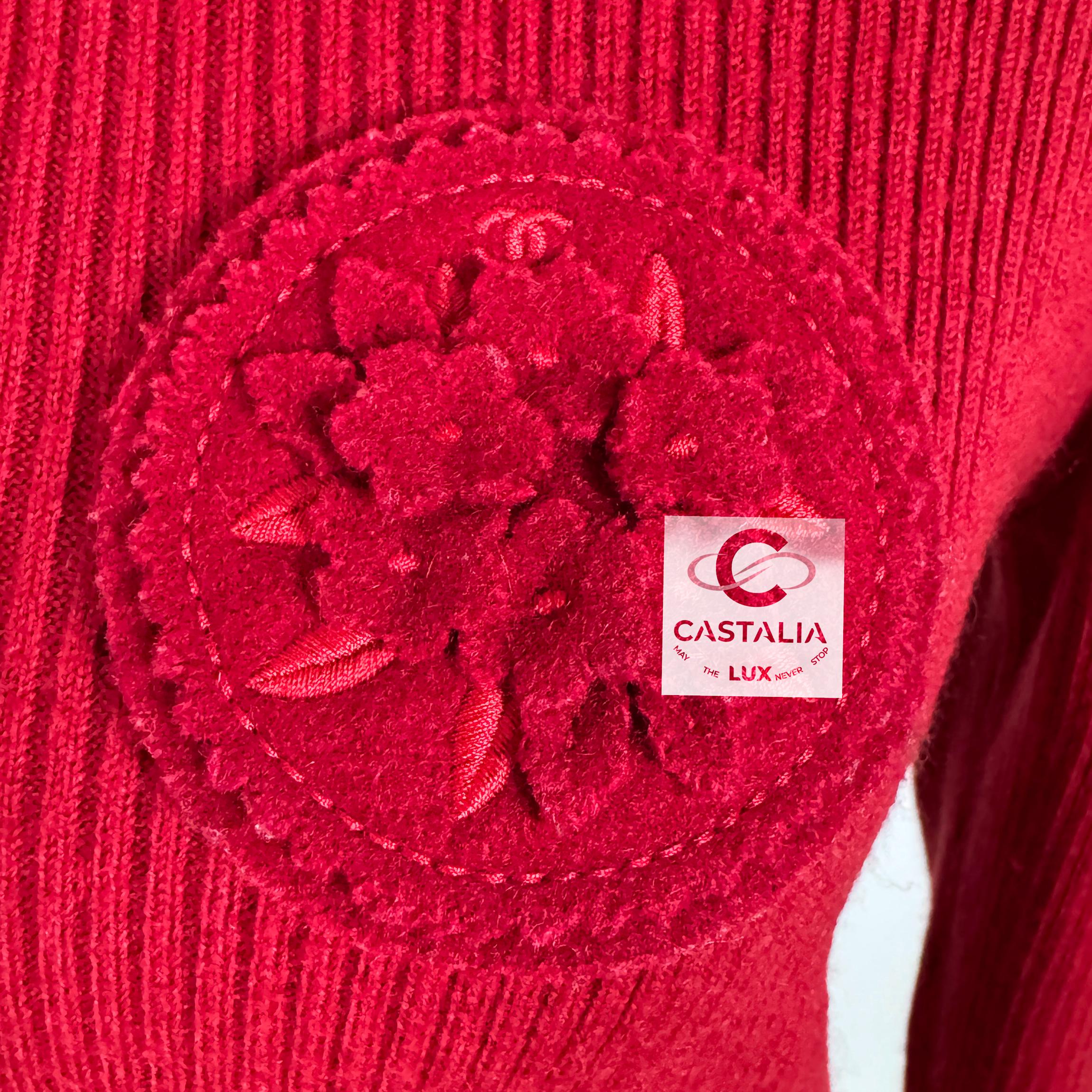 da uomo o donna Chanel Parigi / Salisburgo CC Maglia con patch Edelweiss