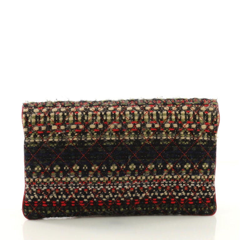 Chanel Paris-Salzburg Edelweiss Clutch Quilted Tweed at 1stDibs