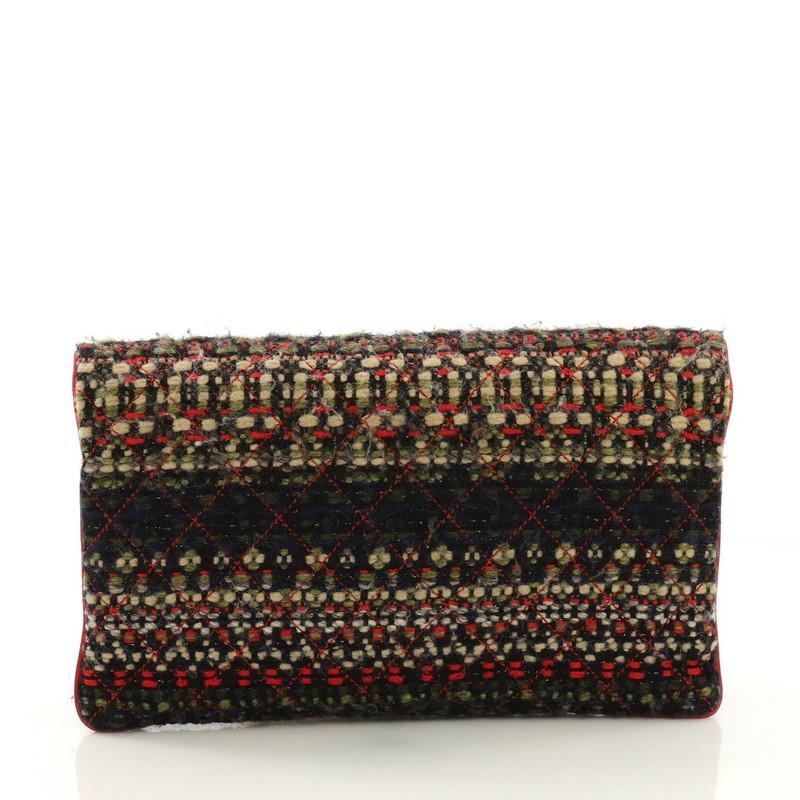 Chanel Paris-Salzburg Edelweiss Clutch Quilted Tweed In Good Condition In NY, NY