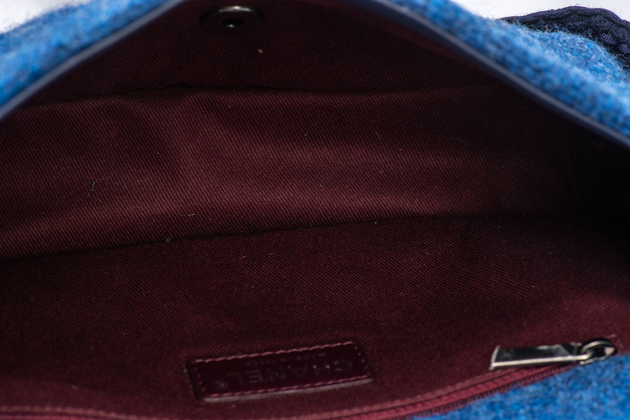Chanel Paris-Salzburg Flap Bag Blue For Sale 5