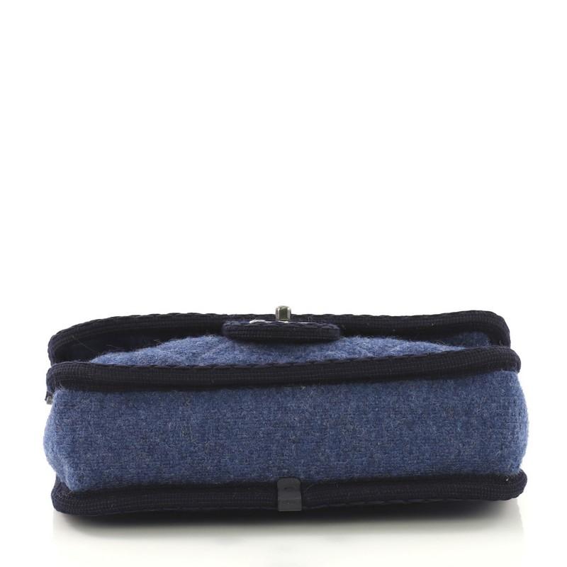 Women's Chanel Paris-Salzburg Flap Bag Quilted Wool Small