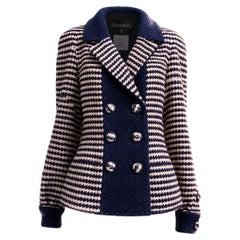CHANEL Paris / Salzburg Houndstooth Tweed Jacket 40 FR