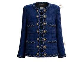 CHANEL París / SALZBURGO Cazadora Imperial Chaqueta de tweed icónica 34 FR