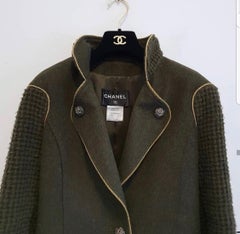 Chanel  Paris Salzburg Khaki Wool Coat
