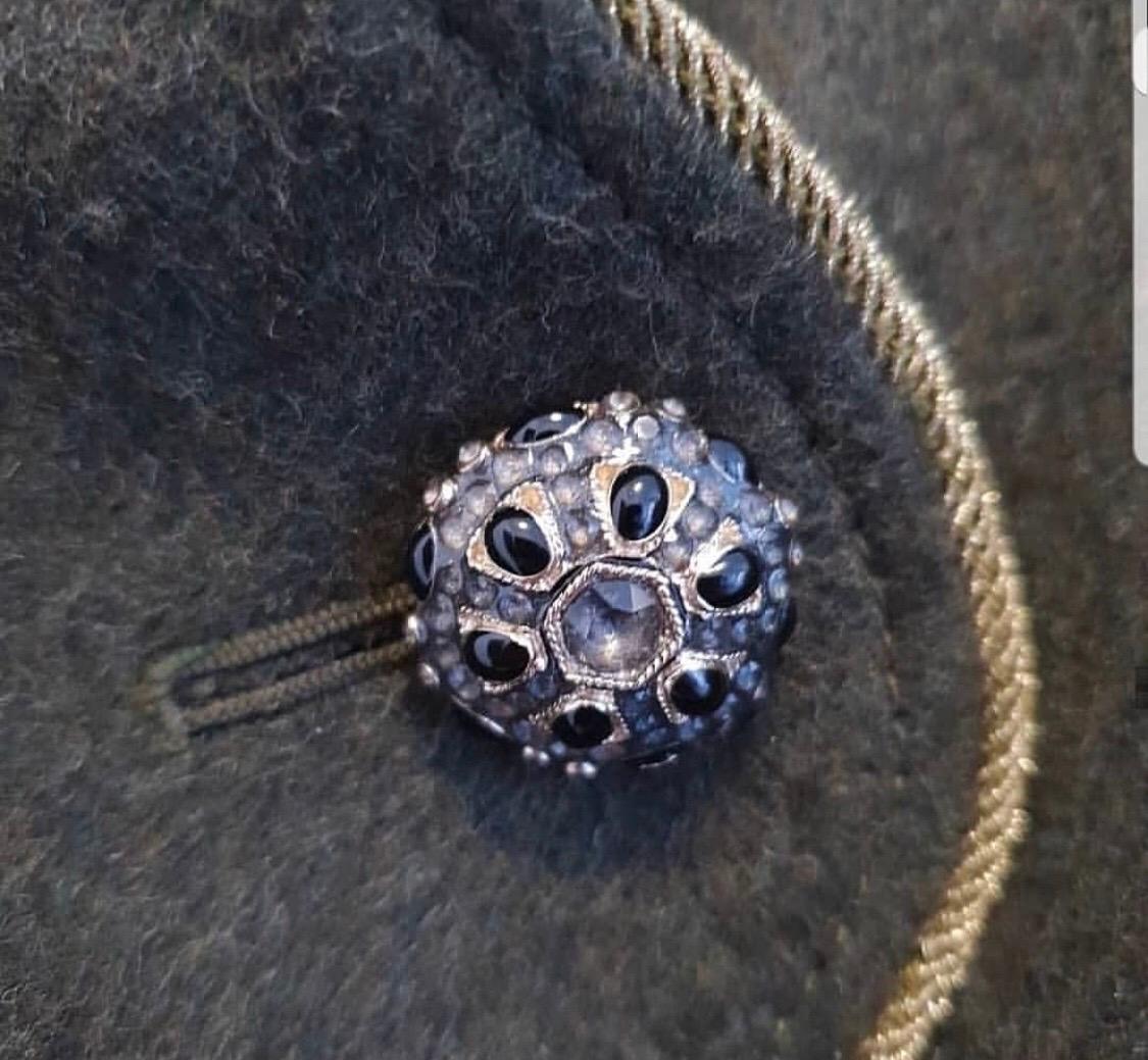 Black Chanel  Paris Salzburg Khaki Wool Coat 