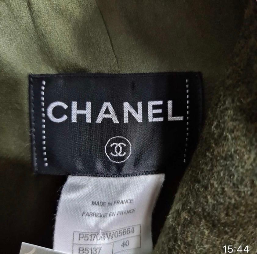 Chanel  Paris Salzburg Khaki Wool Coat  2