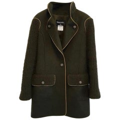 Chanel  Paris Salzburg Khaki Wool Coat 