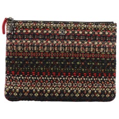 Chanel Paris-Salzburg O Case Clutch Quilted Tweed and Calfskin Medium