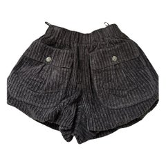 Chanel Paris / Salzburg Rare Velvet Rib Shorts