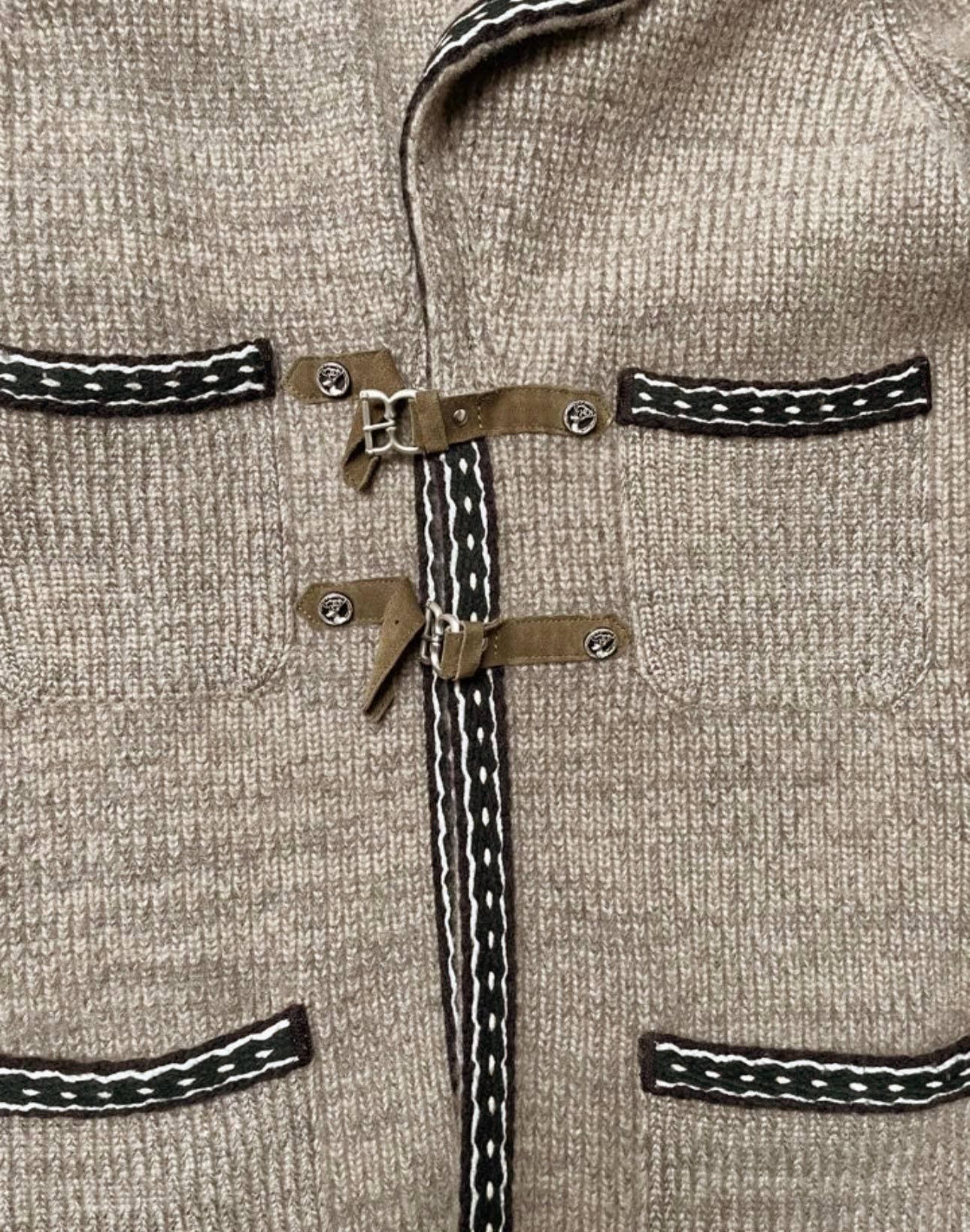Chanel Paris Salzburg Runway Cashmere Cardi Coat In Excellent Condition In Dubai, AE