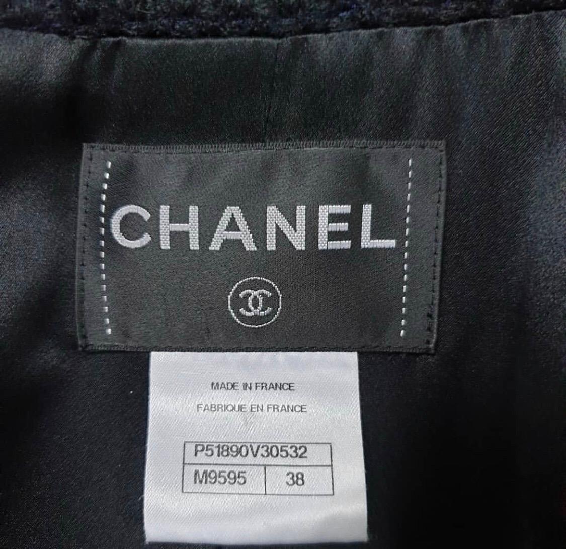Chanel Paris Salzburg Runway Gripoix Buttons  Black Coat Jacket 3