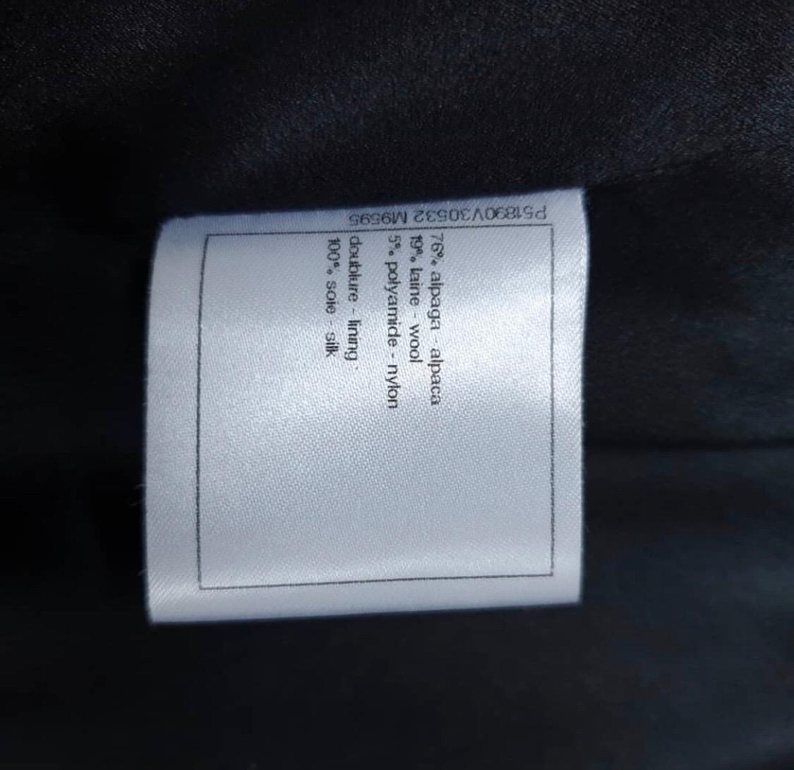 Chanel Paris Salzburg Runway Gripoix Buttons  Black Coat Jacket  6