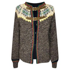 Chanel Paris / Salzburg Laufsteg-Strickjacke aus Cardijacke