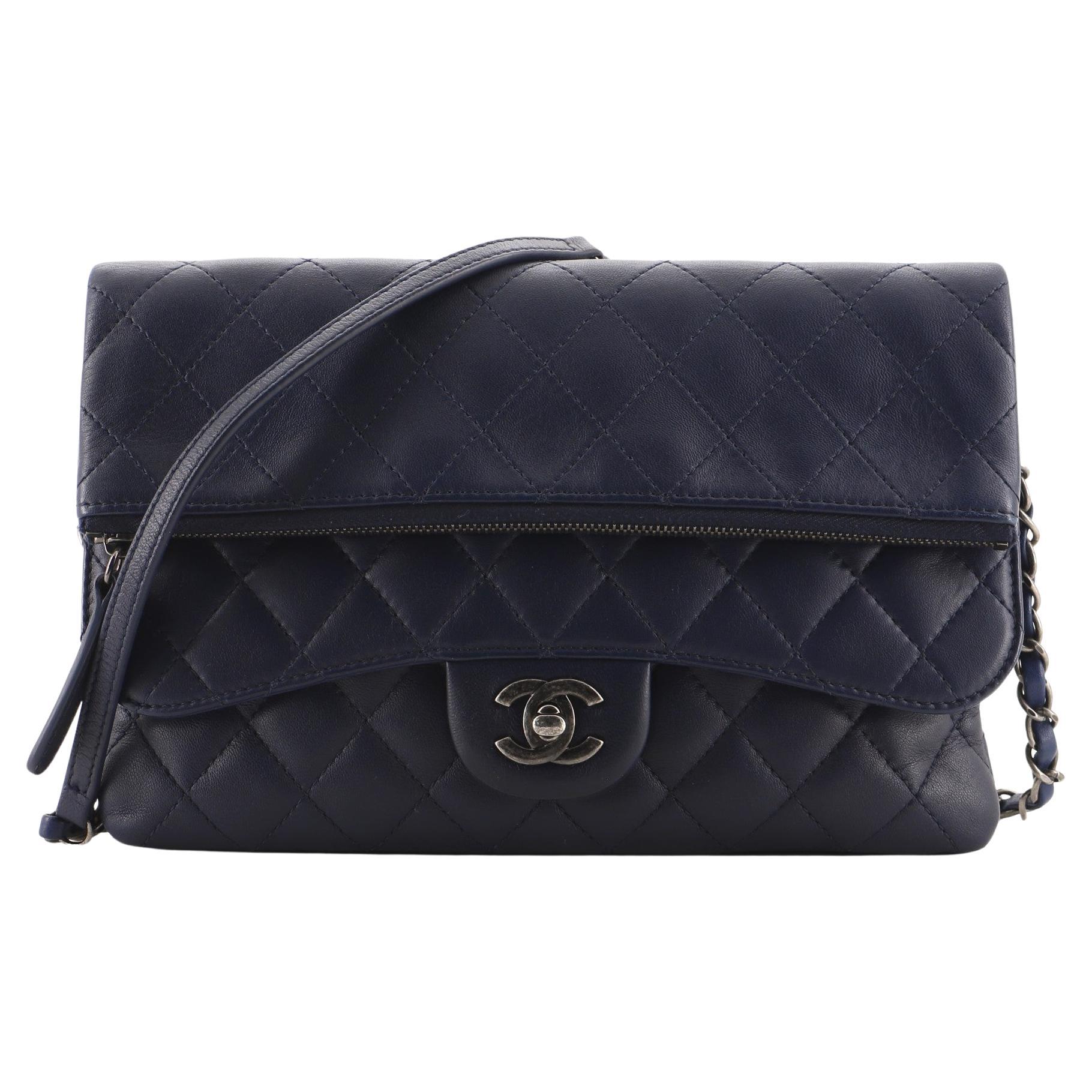 Chanel  Paris-Salzburg Zip Multi-Flap Bag Quilted Lambskin Medium