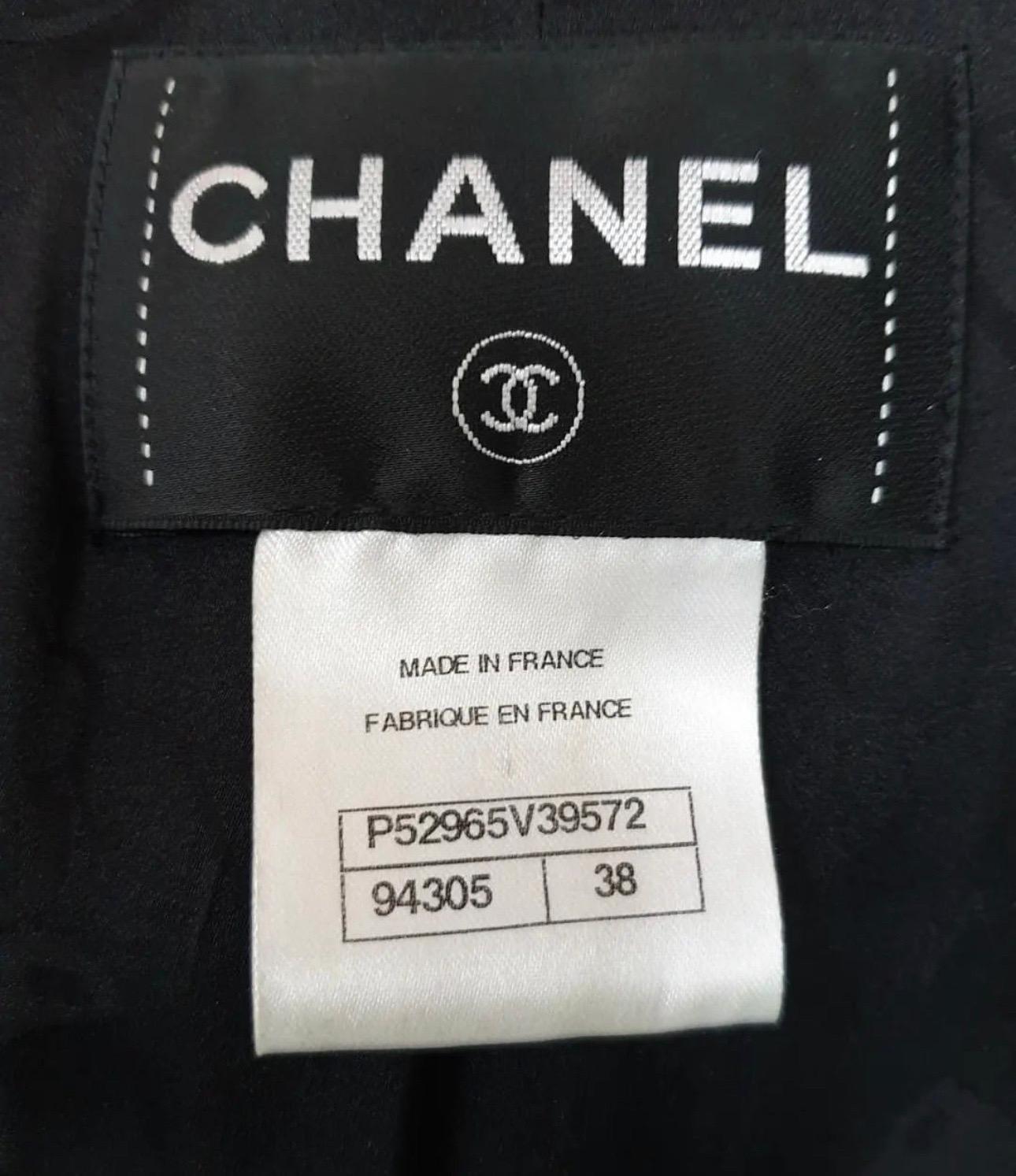 Chanel Paris Seoul Black Tweed Coat 1