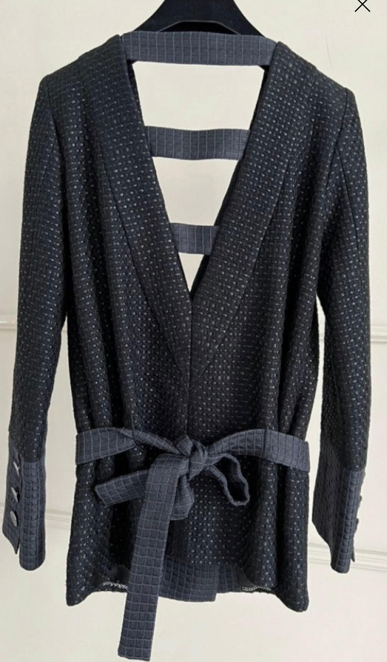 Chanel Paris / Seoul Black Tweed Jacket 3