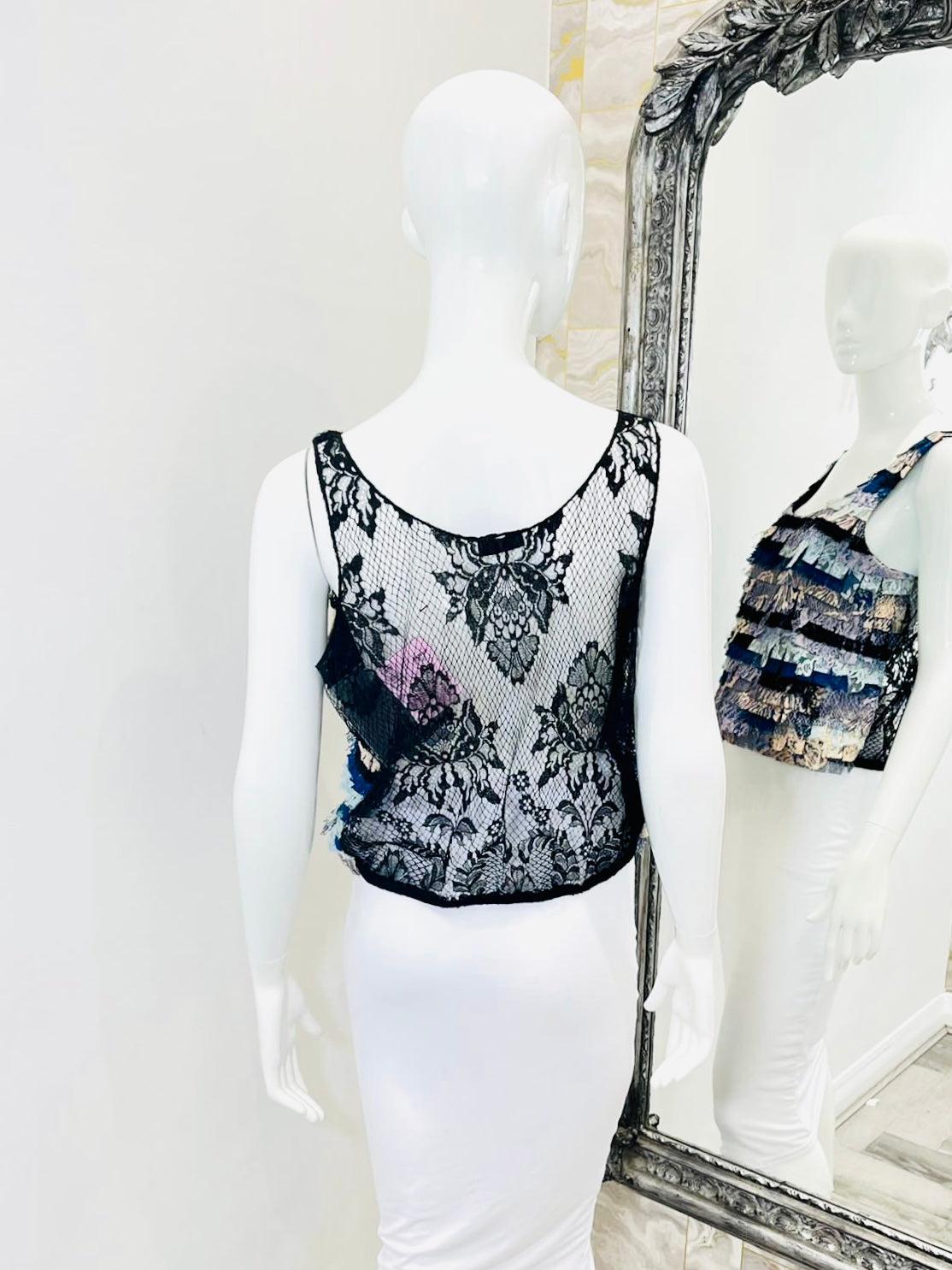 Chanel Paris Seoul Lace Top In Excellent Condition For Sale In London, GB