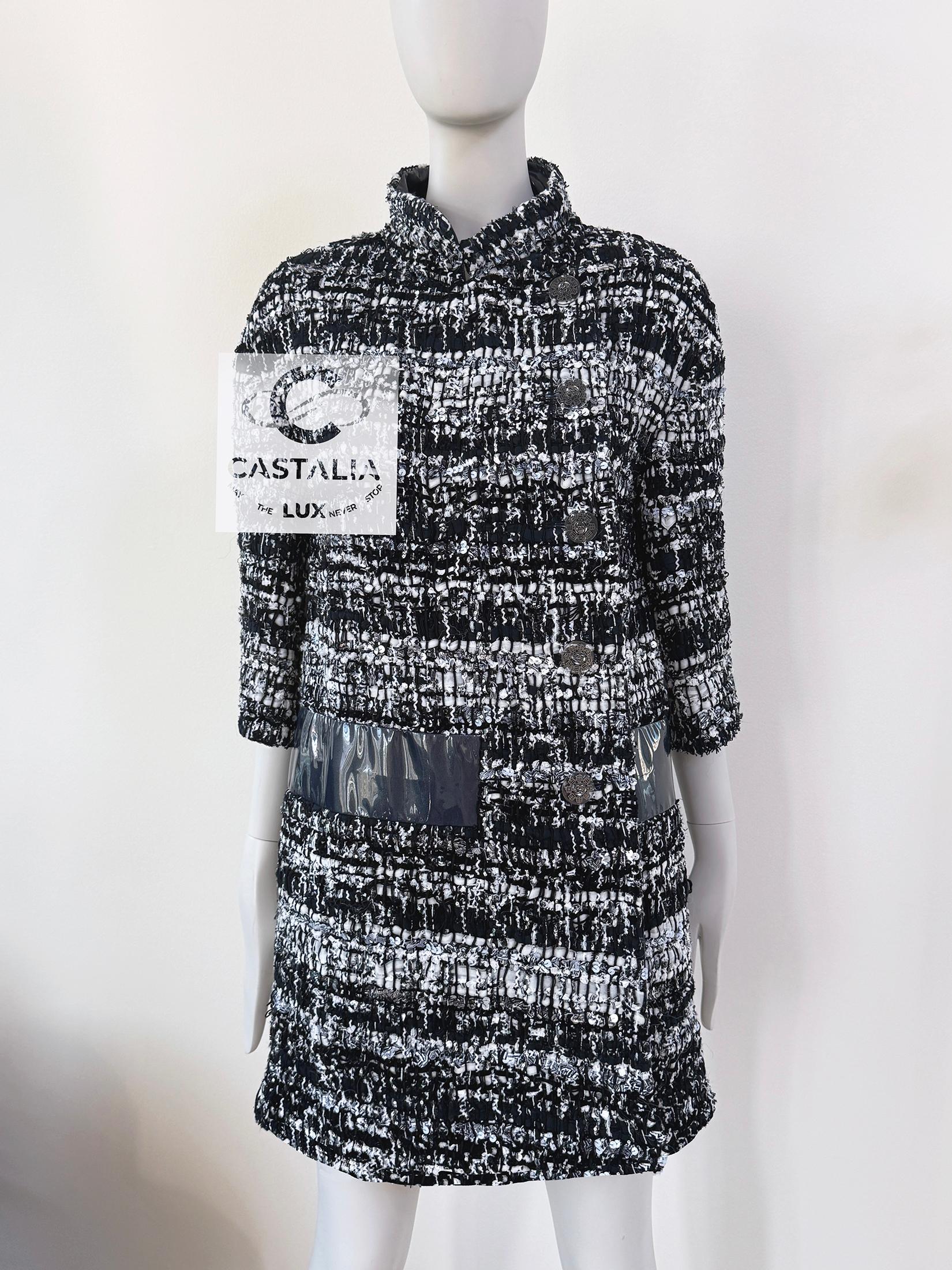 Chanel 13K$ Paris / Seoul Ribbon Tweed Jacket with CC Buttons 40 FR 1