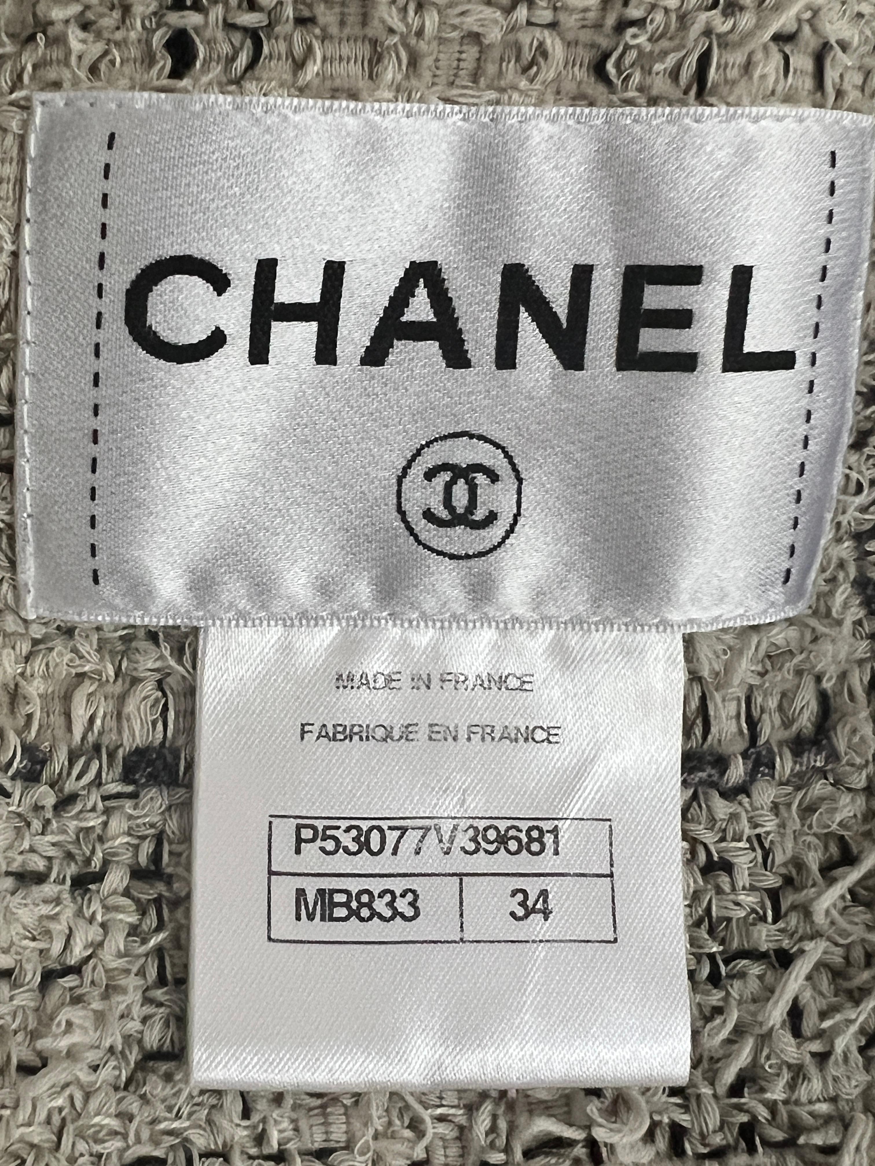 Chanel Paris / Seoul Runway Nude Beige Tweed Jacket 13