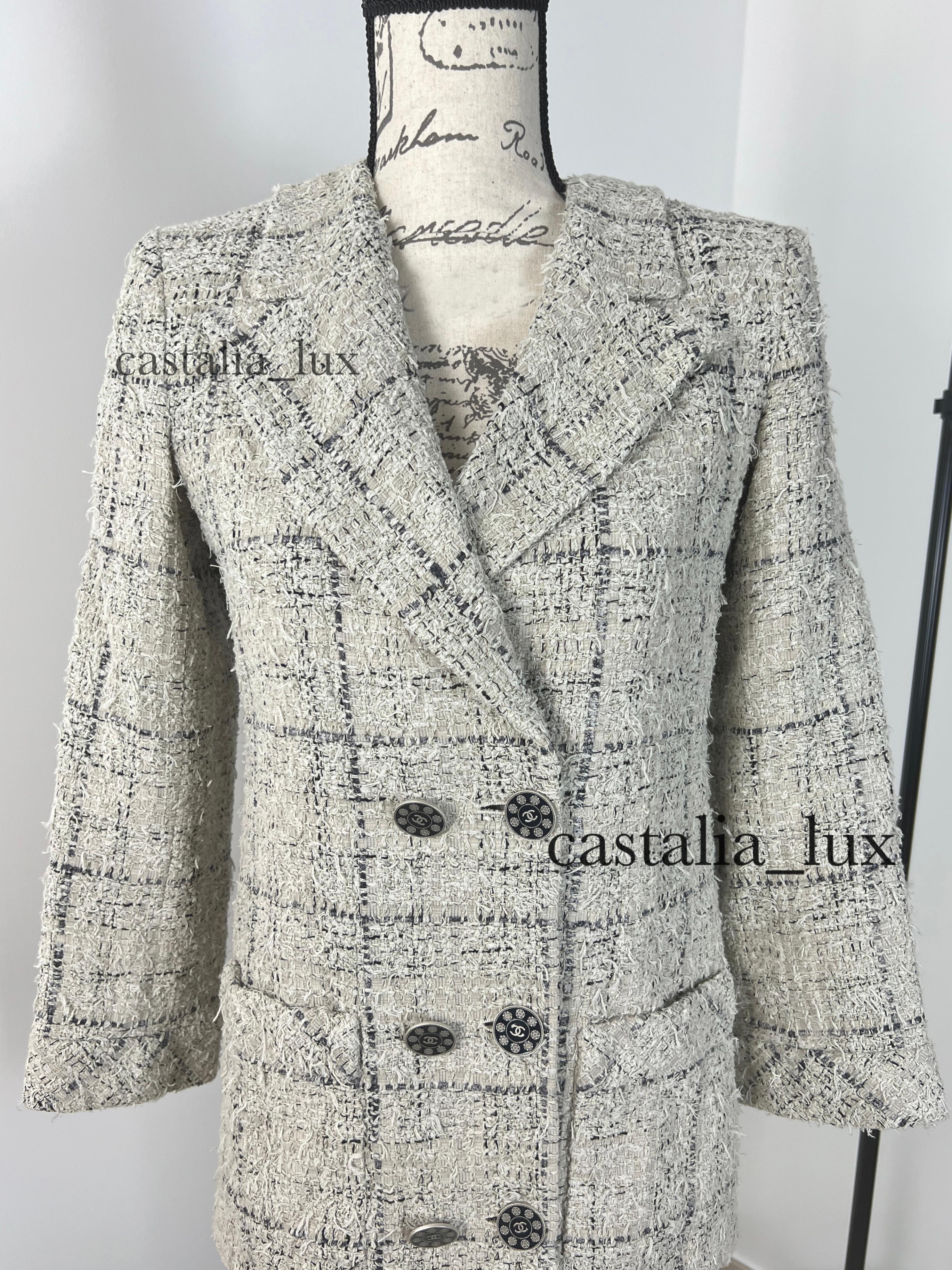 Chanel Paris / Seoul Runway Nude Beige Tweed Jacket 1