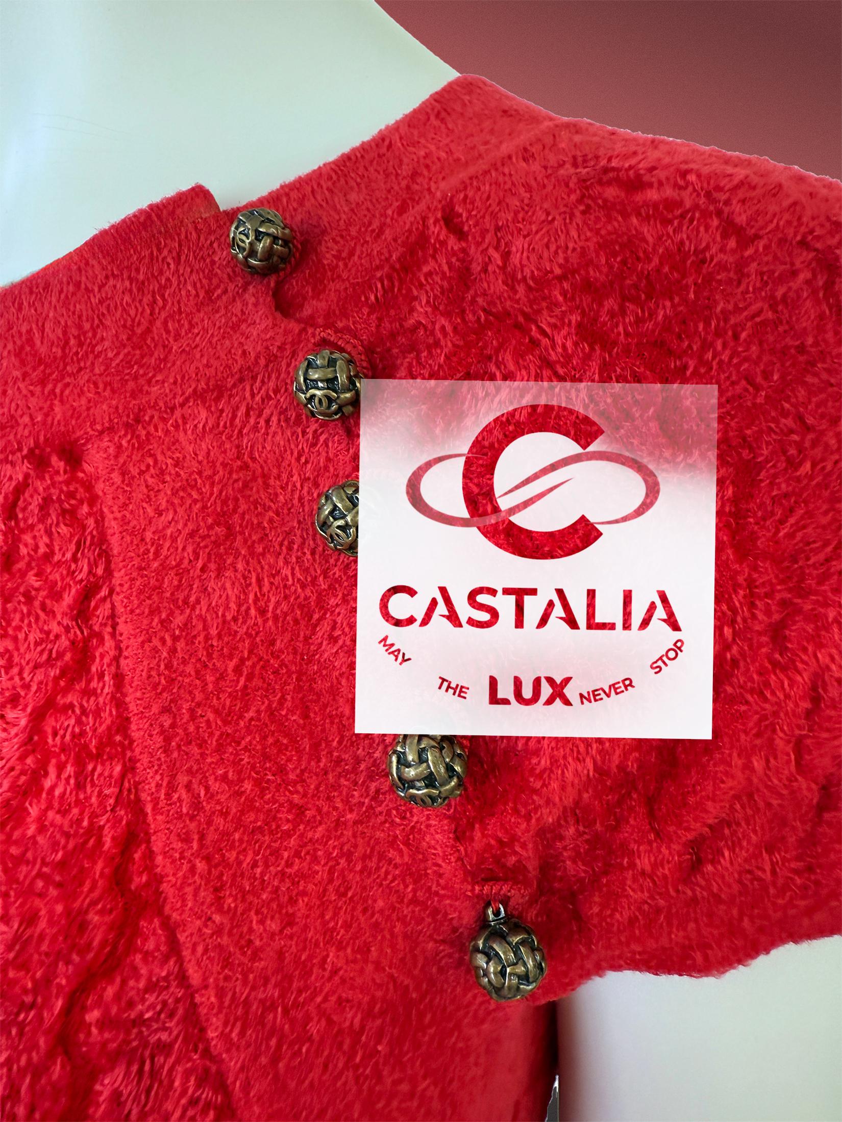 Chanel Paris / Shanghai Eastern Grace Robe rouge 36 FR en vente 5