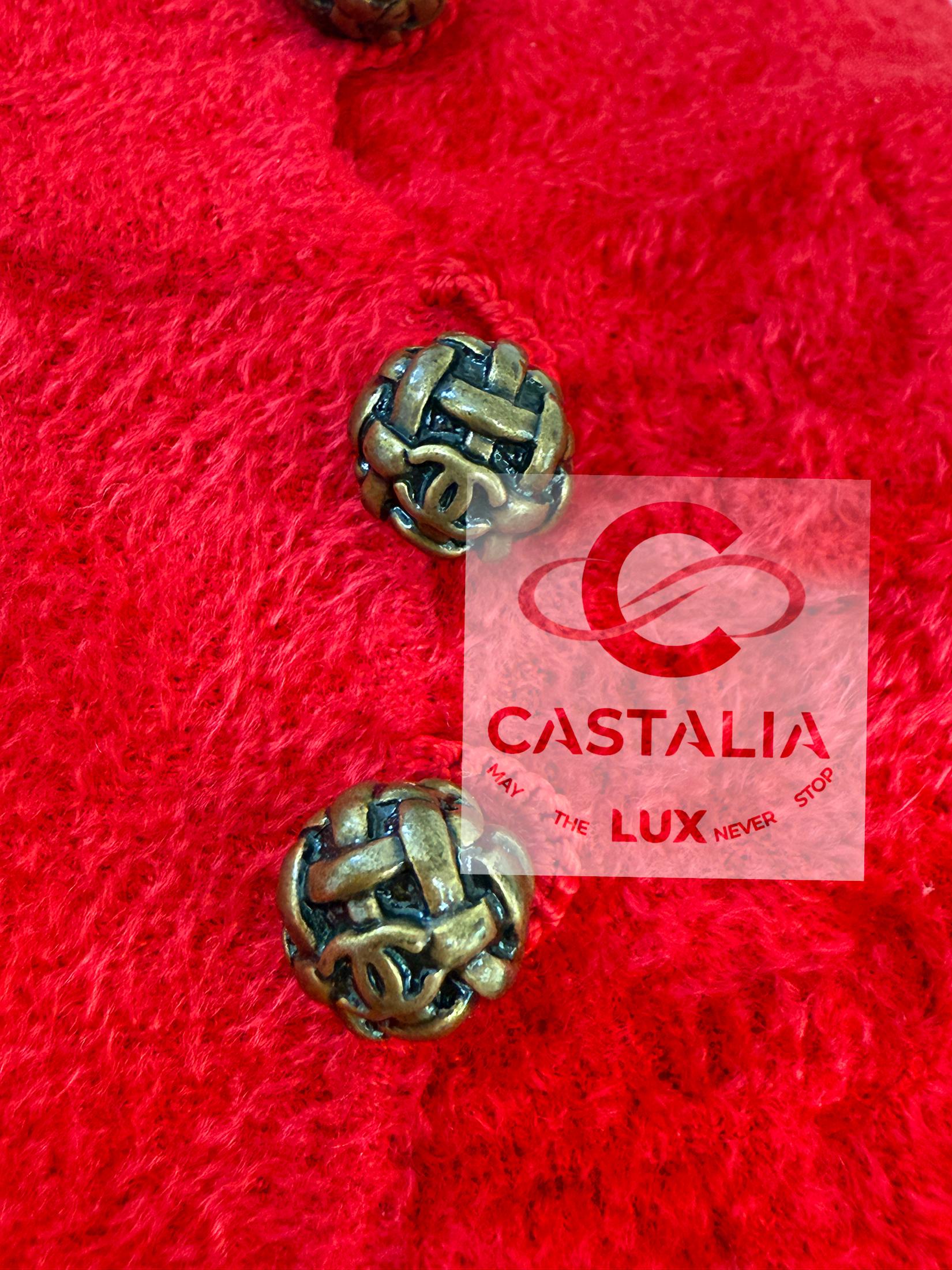 CHANEL Paris / Shanghai Eastern Grace Rotes Kleid 36 FR im Angebot 7