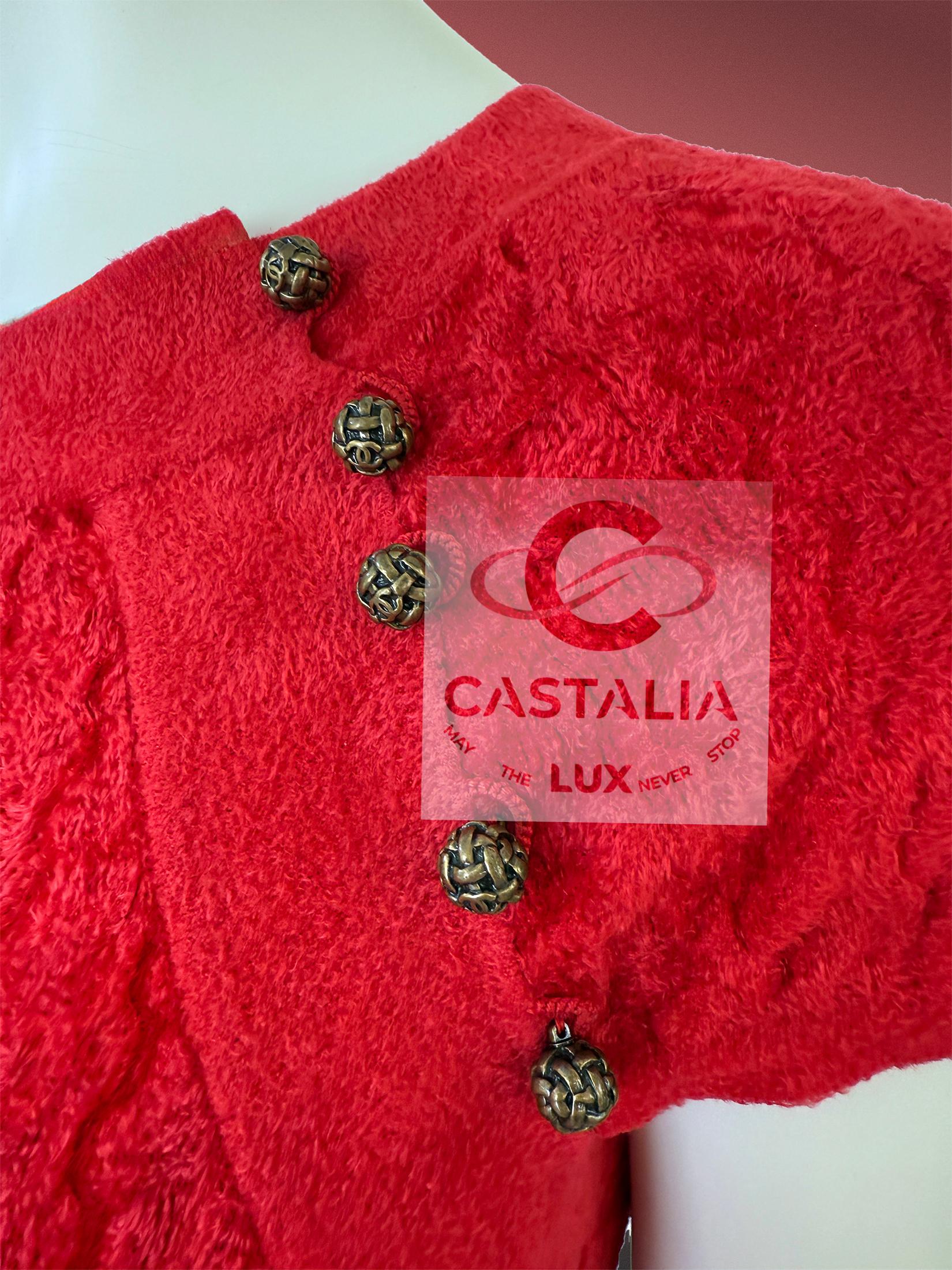 CHANEL Paris / Shanghai Eastern Grace Rotes Kleid 36 FR im Angebot 8