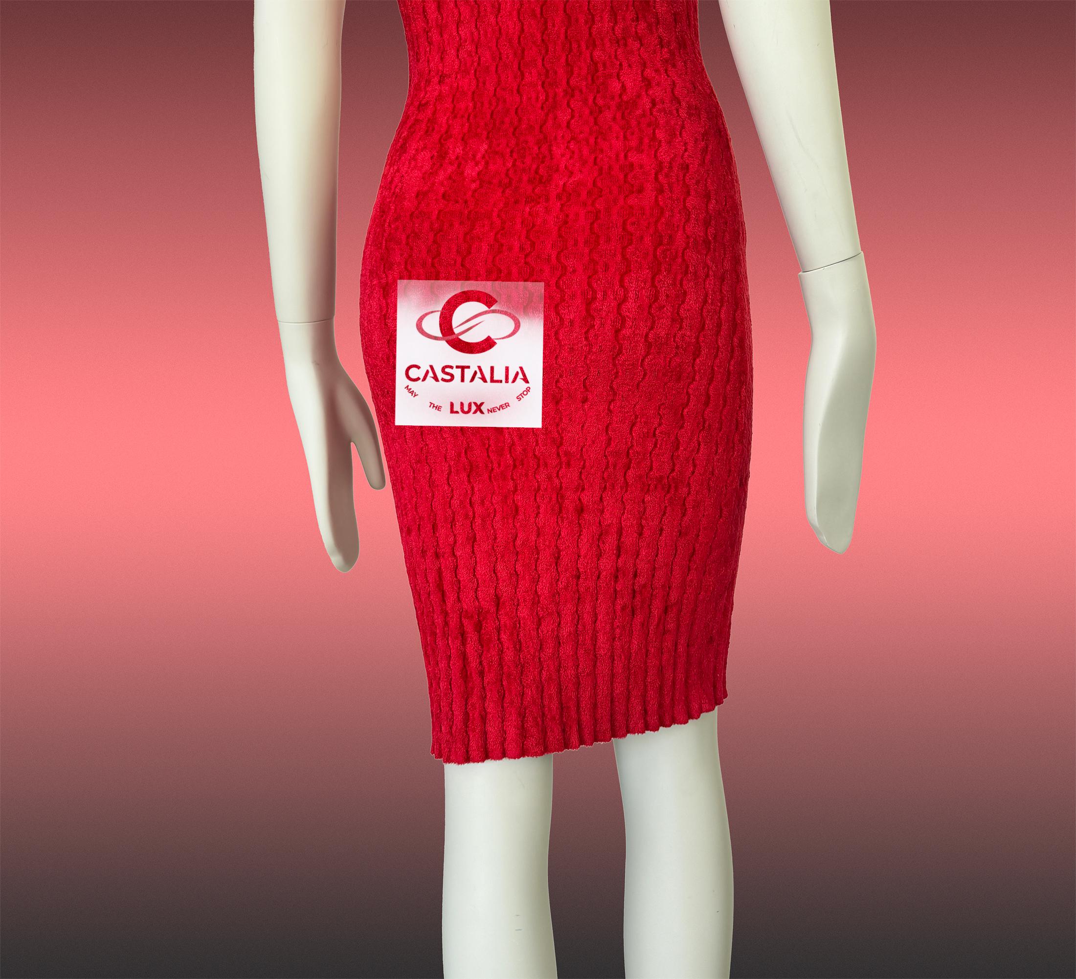 Chanel Paris / Shanghai Eastern Grace Robe rouge 36 FR en vente 9