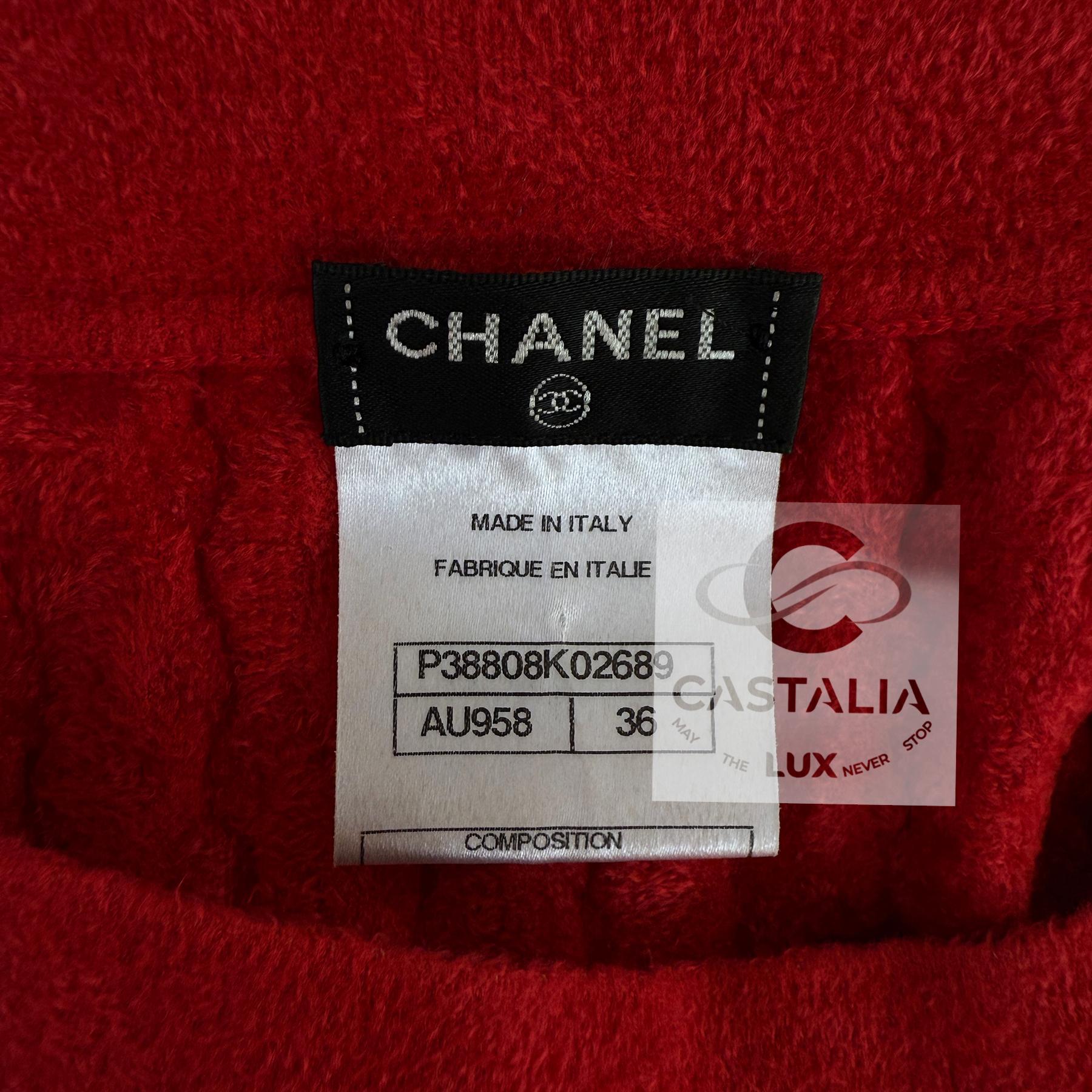 CHANEL Paris / Shanghai Eastern Grace Rotes Kleid 36 FR im Angebot 13