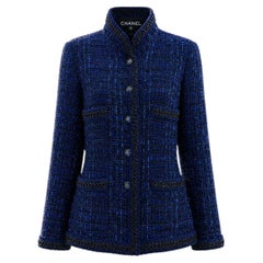 CHANEL Paris / Shanghai Iconic Royal Ribbon Tweed Jacke 44 FR