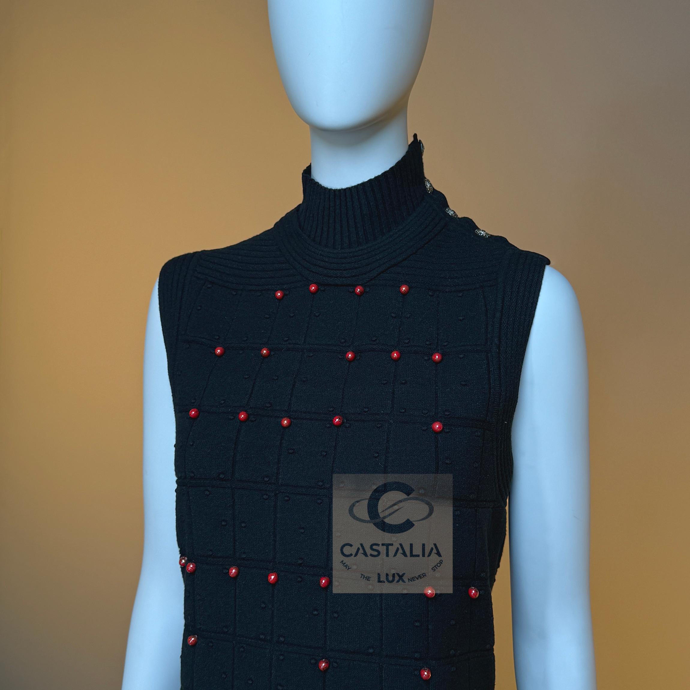 Chanel Paris / Shanghai Vestito nero Jewell 40 FR in vendita 11
