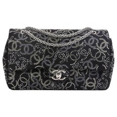 Chanel Paris-Shanghai Pudong Flap Bag Strass Embellished Tweed Medium