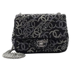 Chanel Paris-Shanghai Pudong Flap Bag Strass Embellished Tweed Mini