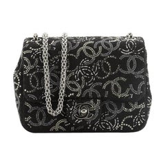 Chanel Paris-Shanghai Pudong Flap Bag Strass Embellished Tweed Mini