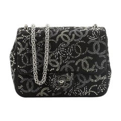 Chanel Paris-Shanghai Pudong Flap Bag Strass Embellished Tweed Mini 