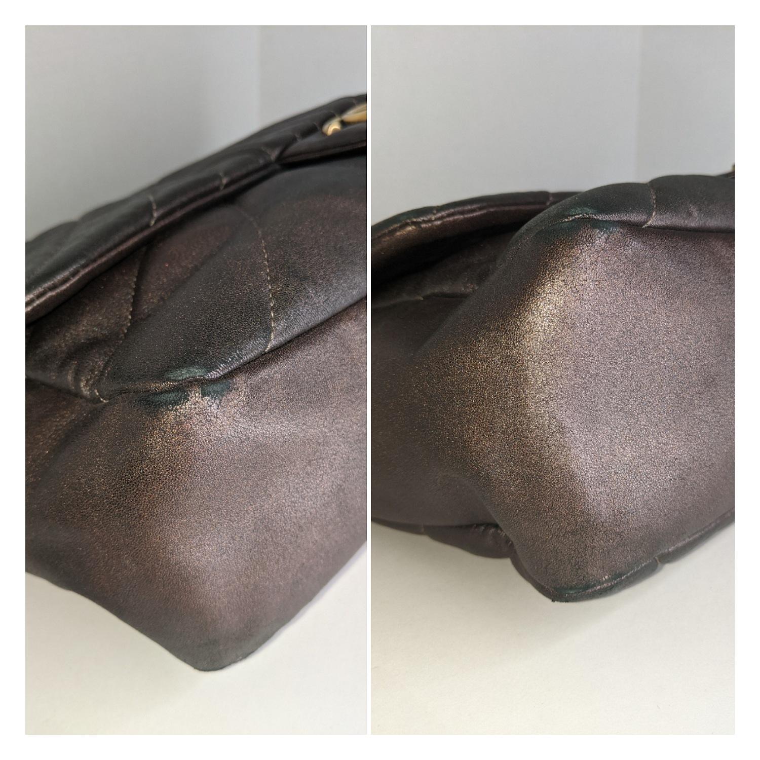 Chanel Paris-Shanghai Quilted Fan Flap Bag Metallic Lambskin 2
