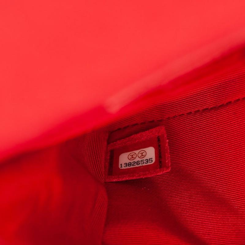 CHANEL Paris-Shanghai Red Silk Satin Bag 9