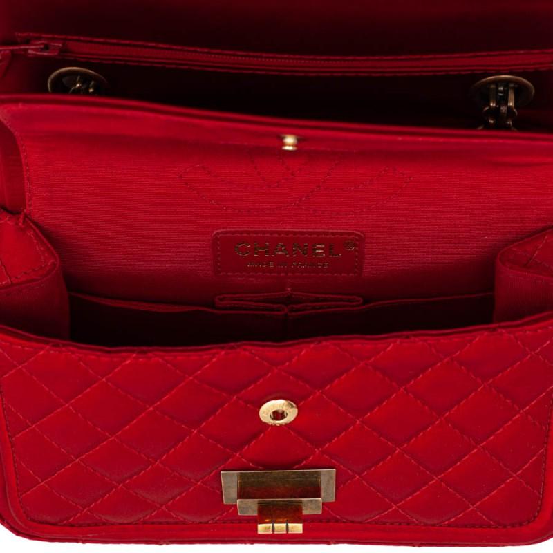 CHANEL Paris-Shanghai Red Silk Satin Bag 10