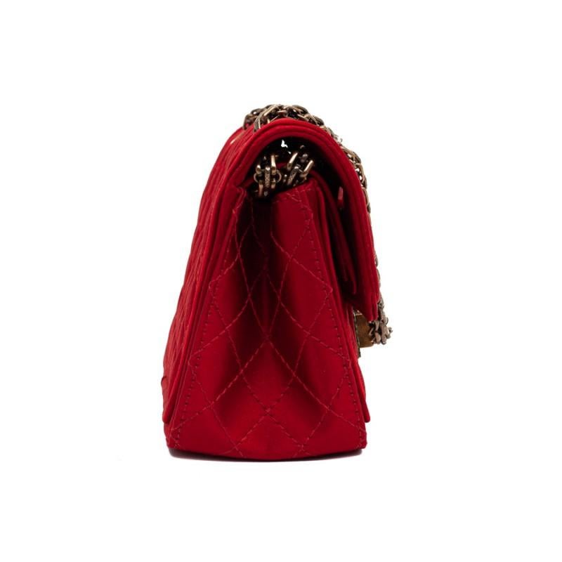 Women's CHANEL Paris-Shanghai Red Silk Satin Bag