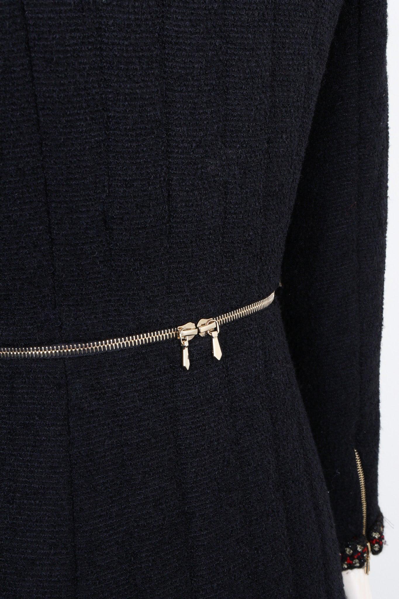 Chanel Paris / Shanghai Runway Black Tweed Coat 50 FR 6
