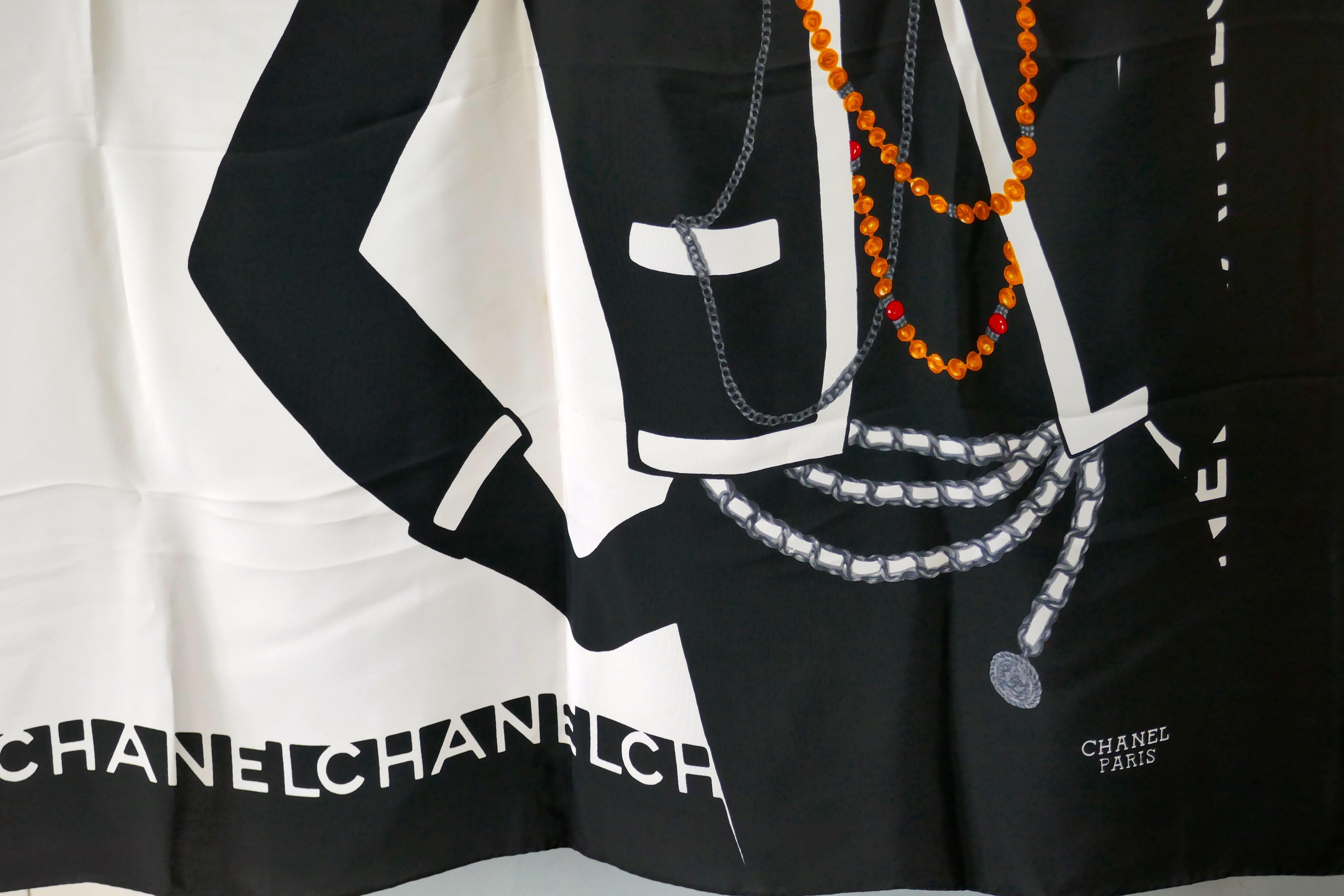 chanel style scarf
