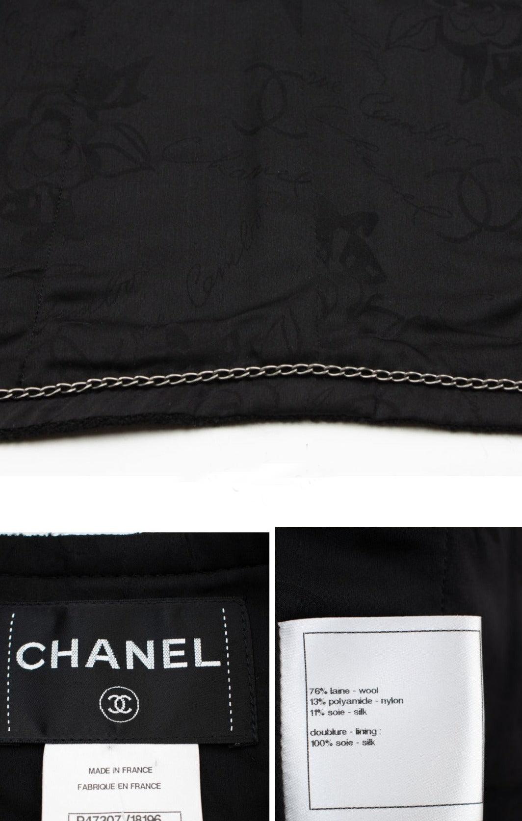 Chanel Paris/Singapore Black Tweed Jacket 3