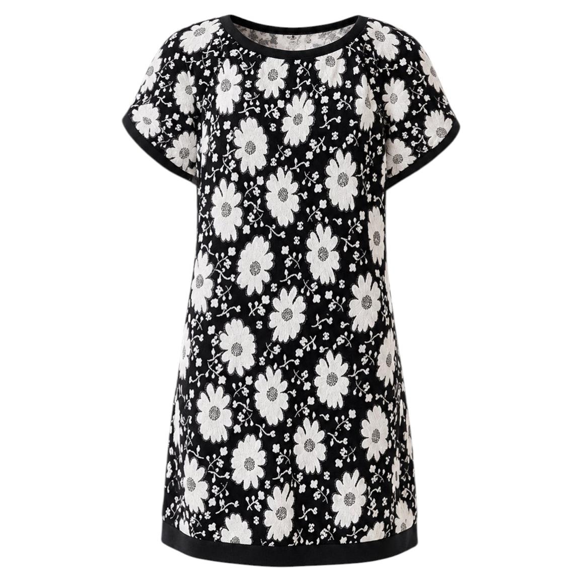 Chanel Paris / Singapur CC Logo Kamelias Kleid 34 FR im Angebot