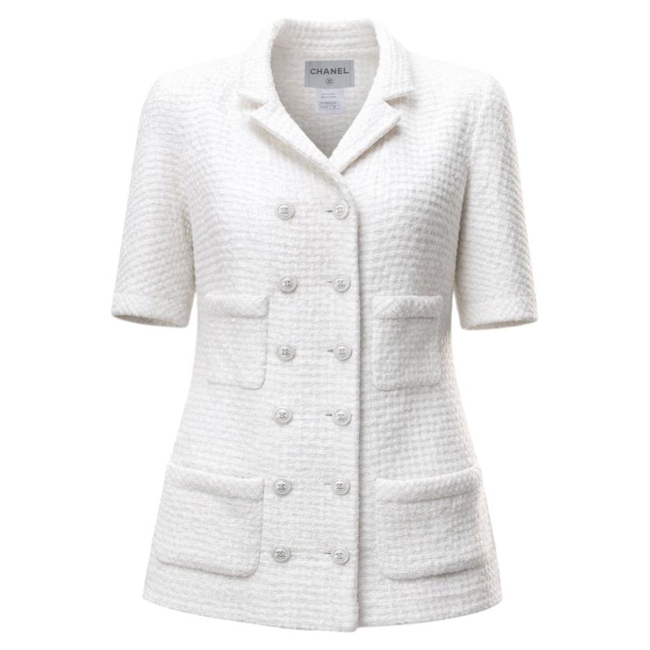 CHANEL Paris / Singapore Iconic Ribbon Tweed Jacket 38 FR For Sale