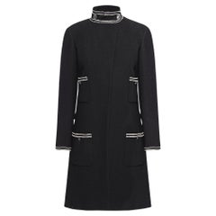 Chanel Paris / Singapore Runway Veste en tweed noir Manteau